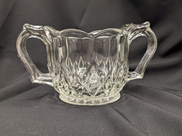 Art Deco Sugar Bowl: US Glass Co 1920s