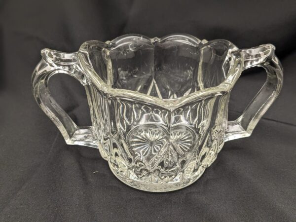 Vintage Art Deco Sugar Bowl, United States Glass Co., 1920s