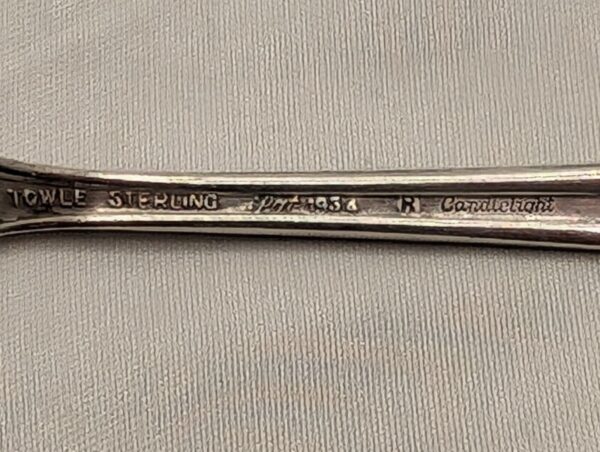 Vintage Sterling Teaspoon: Towle Candlelight 1934, Monogrammed R5