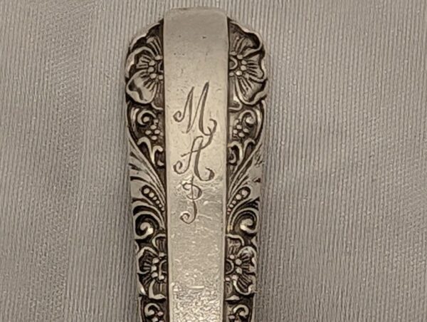 Vintage Sterling Silver Monogrammed Teaspoon