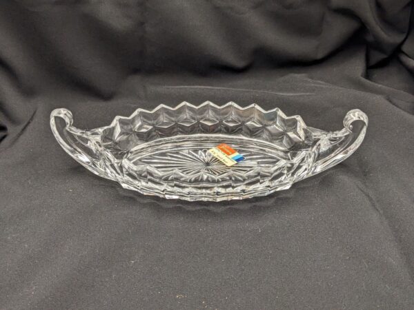 Fostoria 8.5 Relish Boat, New w/ Tag, Vintage