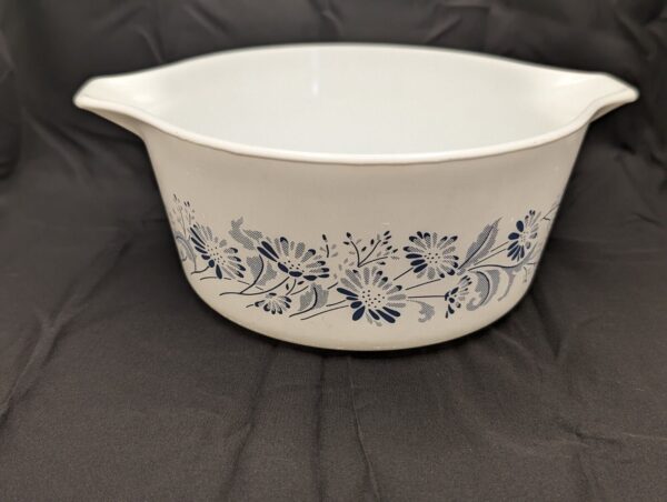 Pyrex Colonial Mist Casserole Dish, White & Blue