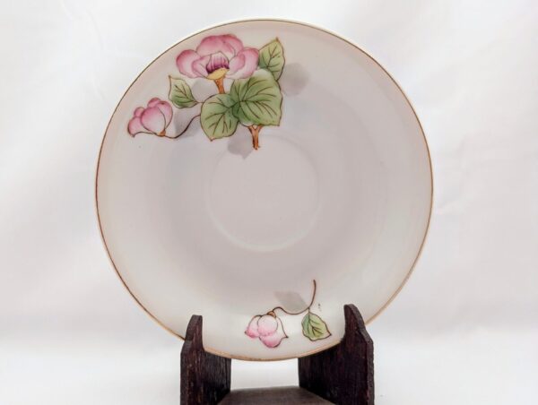 Handpainted Rose Demitasse Set by Ucago