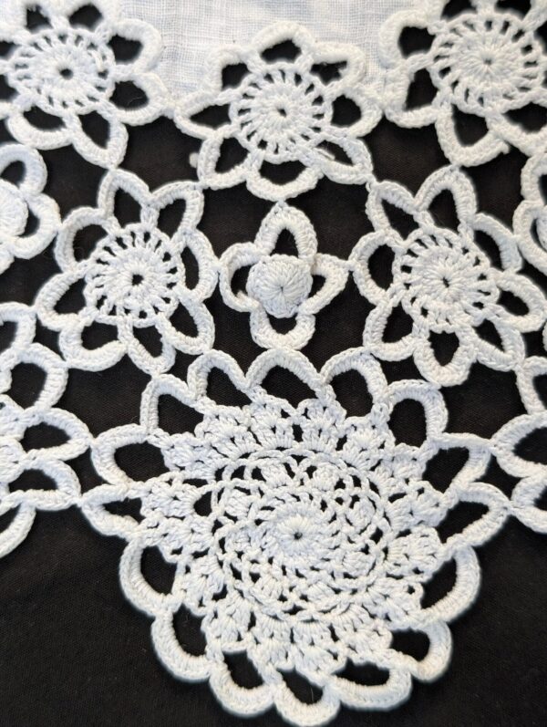 Vintage Crochet Lace Table Centerpiece