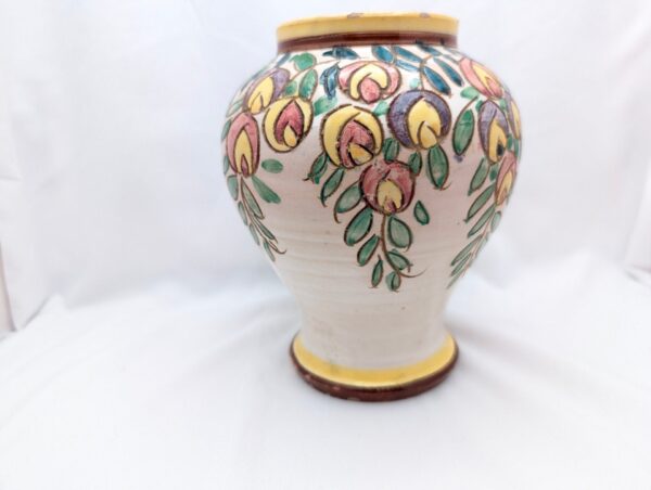 Handpainted Italian Sgraffito Vase