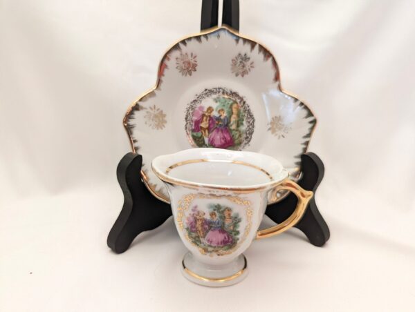 Victorian Maple Leaf Demitasse Set - Japan Vintage