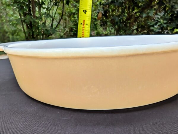 Fire King 450 Peach Luster Casserole Cake Dish - Vintage Retro Collectible