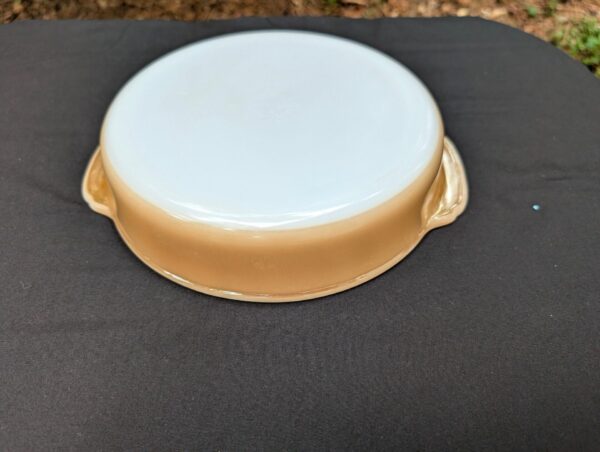 Vintage Fire King 450 Peach Luster Casserole Dish