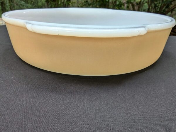 Vintage Fire King 450 Peach Luster 8 Casserole Cake Dish