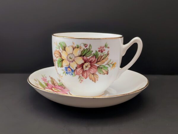 Duchess Floral Bone China Teacup & Saucer Set