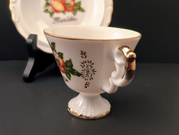 Vintage Florida Citrus Teacup Set