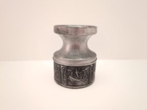 Vintage Wedding Pewter Candlestick Holder