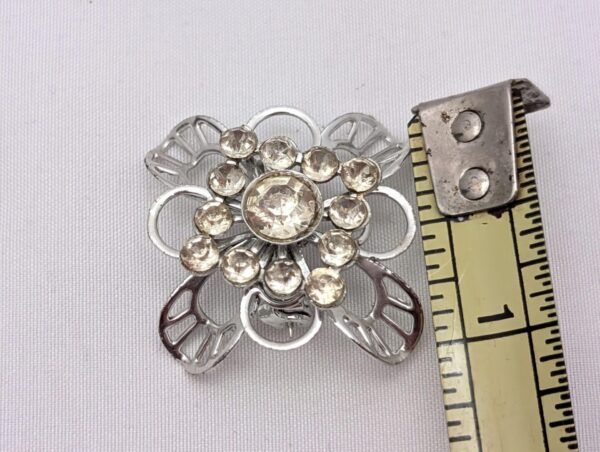 Vintage MCM Brooch with Rhinestones & Scissors